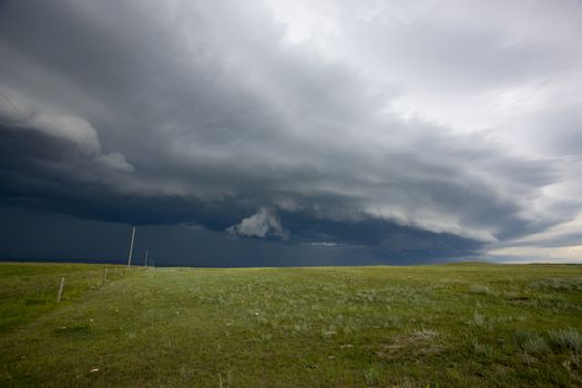 Prairie Storm Clouds Canada Saskatchewan Dramatic Summer