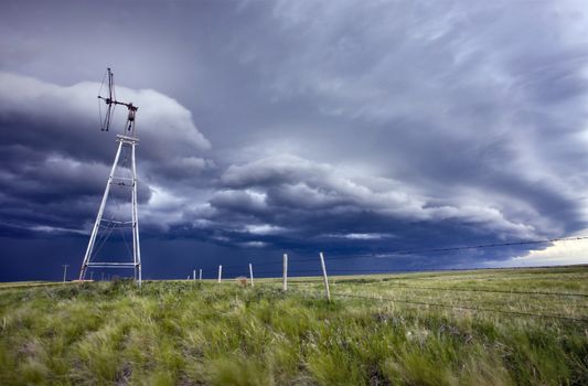 Prairie Storm Clouds Canada Saskatchewan Dramatic Summer