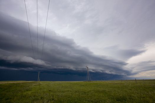 Prairie Storm Clouds Canada Saskatchewan Dramatic Summer