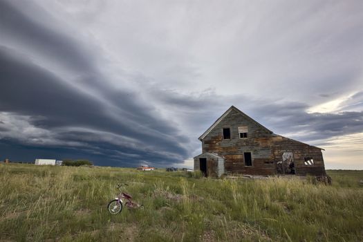 Prairie Storm Clouds Canada Saskatchewan Dramatic Summer