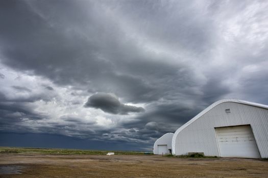 Prairie Storm Clouds Canada Saskatchewan Dramatic Summer