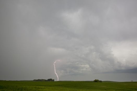Prairie Storm Clouds Canada Saskatchewan Dramatic Summer