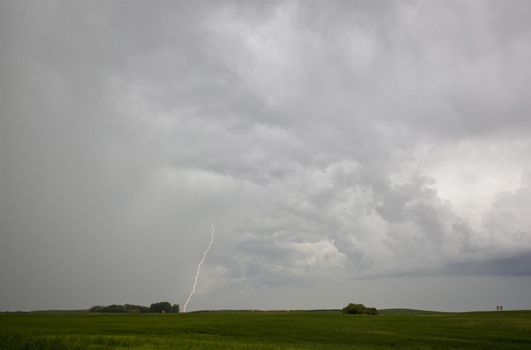 Prairie Storm Clouds Canada Saskatchewan Dramatic Summer