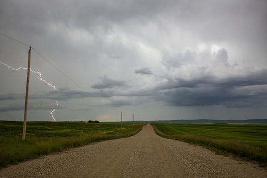 Prairie Storm Clouds Canada Saskatchewan Dramatic Summer