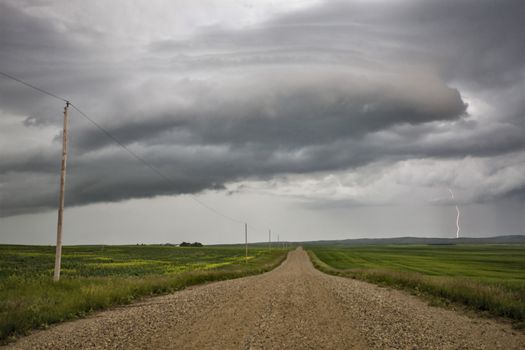 Prairie Storm Clouds Canada Saskatchewan Dramatic Summer