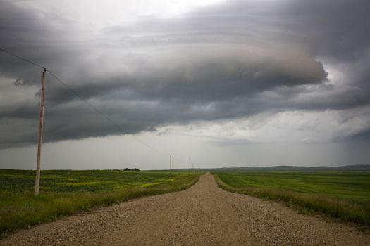 Prairie Storm Clouds Canada Saskatchewan Dramatic Summer