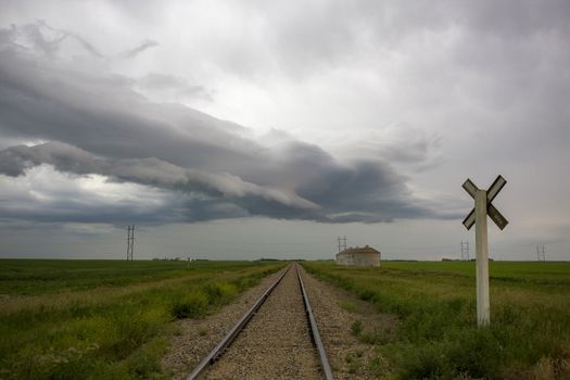 Prairie Storm Clouds Canada Saskatchewan Dramatic Summer
