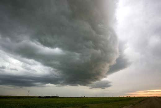 Prairie Storm Clouds Canada Saskatchewan Dramatic Summer
