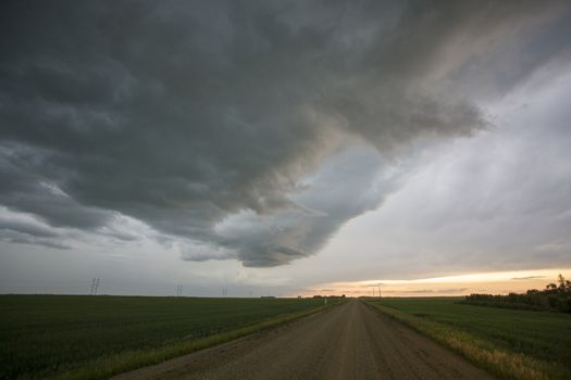 Prairie Storm Clouds Canada Saskatchewan Dramatic Summer