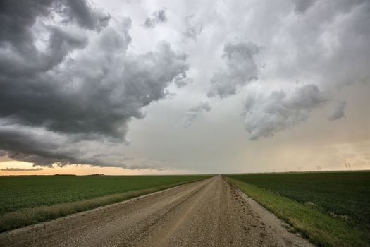 Prairie Storm Clouds Canada Saskatchewan Dramatic Summer
