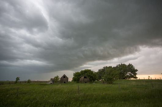Prairie Storm Clouds Canada Saskatchewan Dramatic Summer