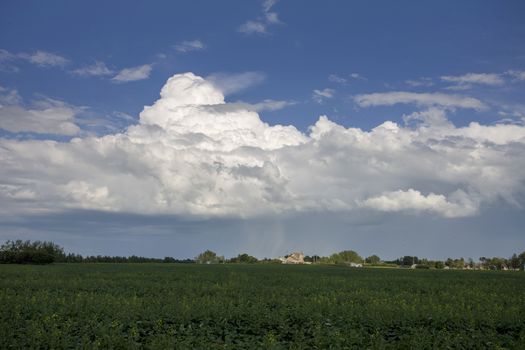Prairie Storm Clouds Canada Saskatchewan Dramatic Summer