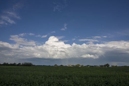 Prairie Storm Clouds Canada Saskatchewan Dramatic Summer