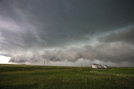 Prairie Storm Clouds Canada Saskatchewan Dramatic Summer