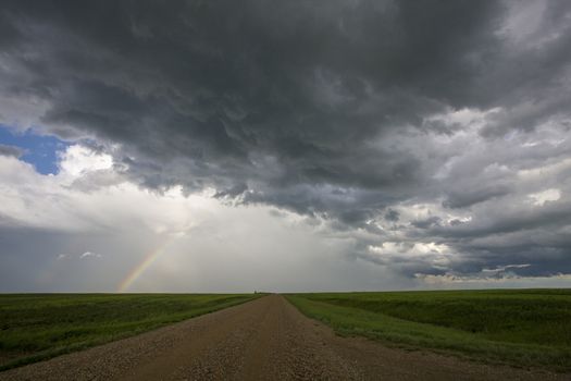 Prairie Storm Clouds Canada Saskatchewan Dramatic Summer