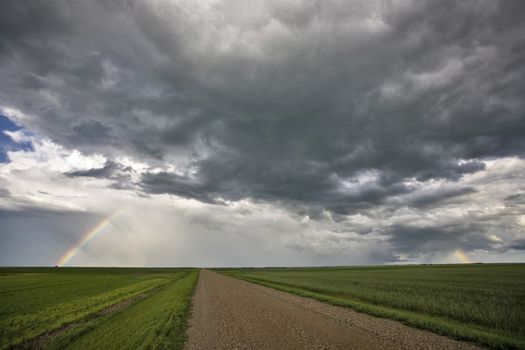 Prairie Storm Clouds Canada Saskatchewan Dramatic Summer