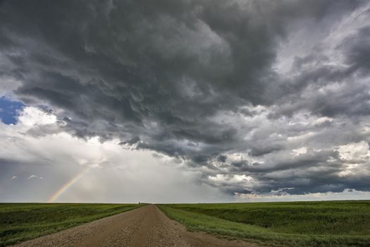 Prairie Storm Clouds Canada Saskatchewan Dramatic Summer