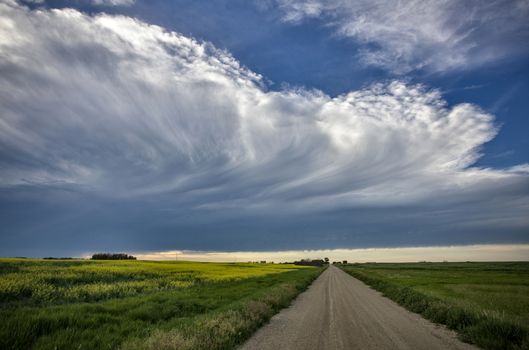 Prairie Storm Clouds Canada Saskatchewan Dramatic Summer