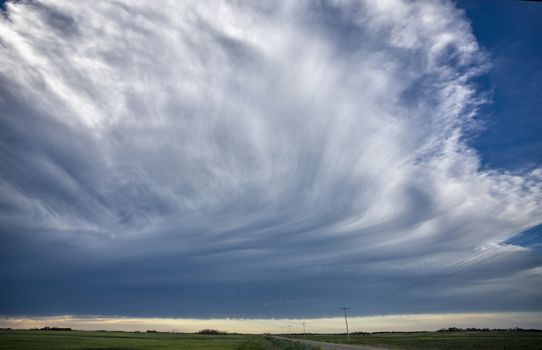 Prairie Storm Clouds Canada Saskatchewan Dramatic Summer
