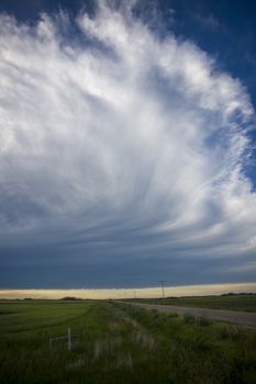 Prairie Storm Clouds Canada Saskatchewan Dramatic Summer