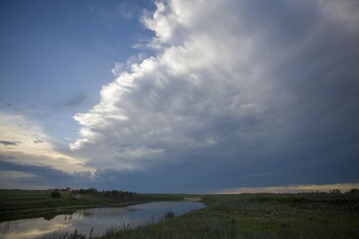 Prairie Storm Clouds Canada Saskatchewan Dramatic Summer