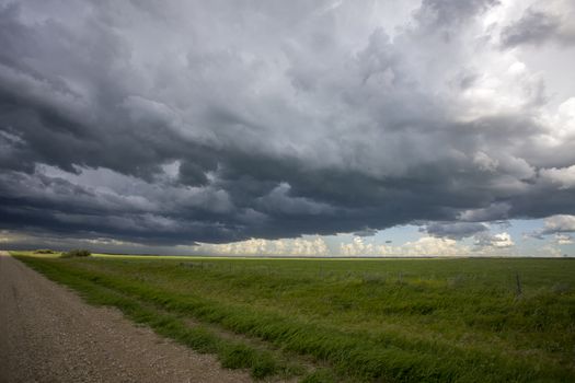 Prairie Storm Clouds Canada Saskatchewan Dramatic Summer