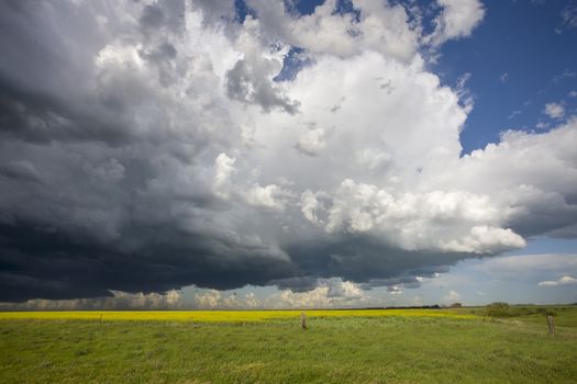 Prairie Storm Clouds Canada Saskatchewan Dramatic Summer