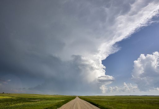 Prairie Storm Clouds Canada Saskatchewan Dramatic Summer