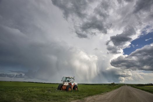 Prairie Storm Clouds Canada Saskatchewan Dramatic Summer