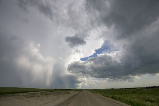 Prairie Storm Clouds Canada Saskatchewan Dramatic Summer