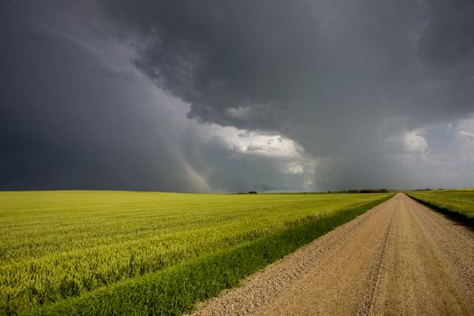 Prairie Storm Clouds Canada Saskatchewan Dramatic Summer