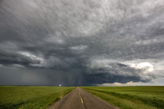 Prairie Storm Clouds Canada Saskatchewan Dramatic Summer