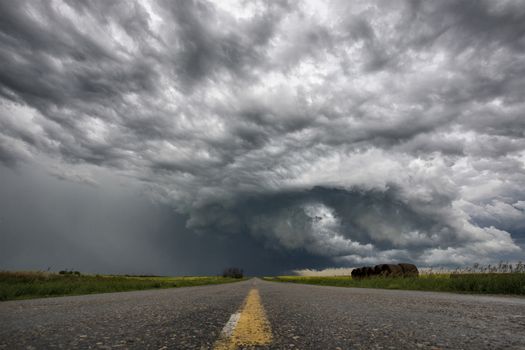 Prairie Storm Clouds Canada Saskatchewan Dramatic Summer