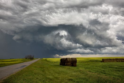 Prairie Storm Clouds Canada Saskatchewan Dramatic Summer
