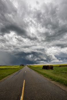 Prairie Storm Clouds Canada Saskatchewan Dramatic Summer