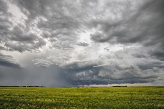Prairie Storm Clouds Canada Saskatchewan Dramatic Summer