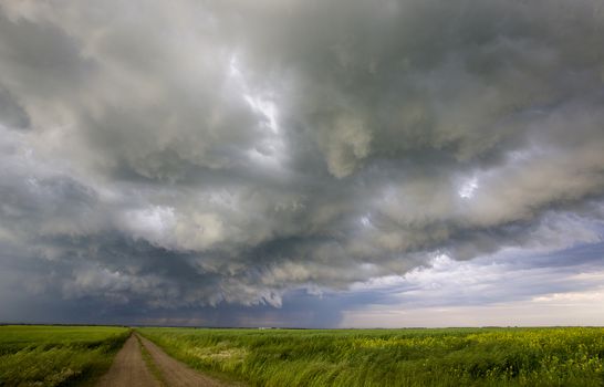 Prairie Storm Clouds Canada Saskatchewan Dramatic Summer