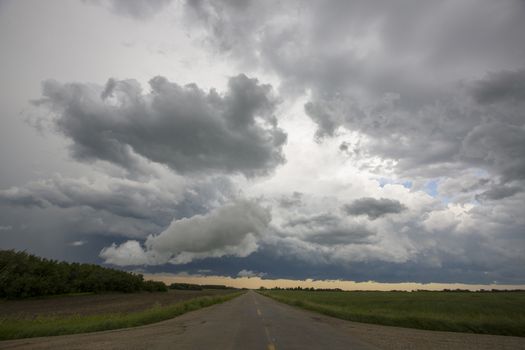 Prairie Storm Clouds Canada Saskatchewan Dramatic Summer
