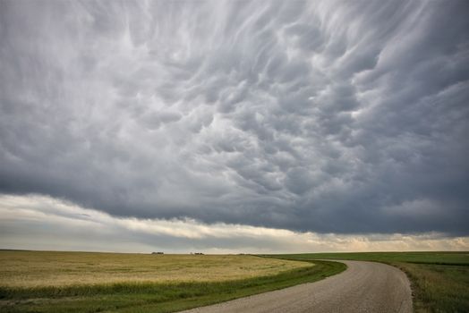 Prairie Storm Clouds Canada Saskatchewan Dramatic Summer