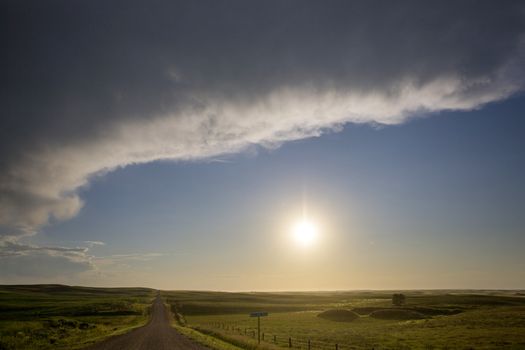 Prairie Storm Clouds Canada Saskatchewan Dramatic Summer