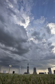 Prairie Storm Clouds Canada Saskatchewan Dramatic Summer