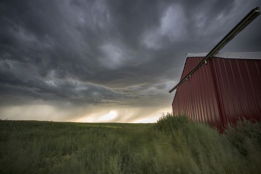 Prairie Storm Clouds Canada Saskatchewan Dramatic Summer