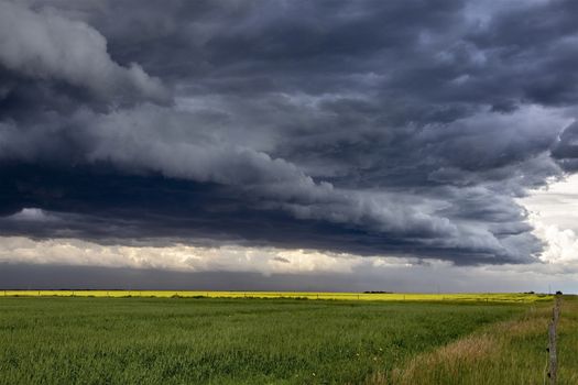 Prairie Storm Clouds Canada Saskatchewan Dramatic Summer
