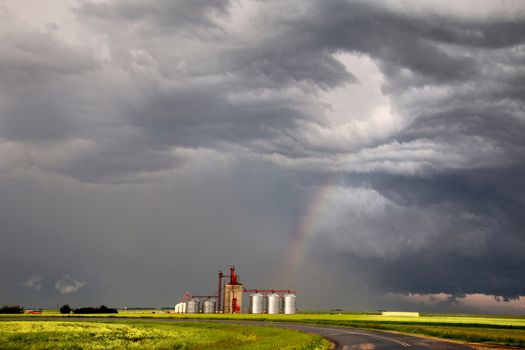Prairie Storm Clouds Canada Saskatchewan Dramatic Summer