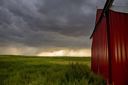 Prairie Storm Clouds Canada Saskatchewan Dramatic Summer