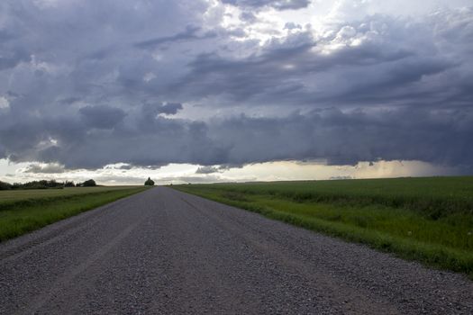 Prairie Storm Clouds Canada Saskatchewan Dramatic Summer