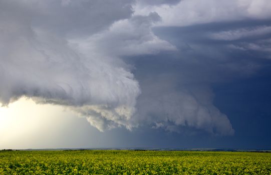 Prairie Storm Clouds Canada Saskatchewan Dramatic Summer