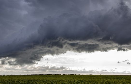 Prairie Storm Clouds Canada Saskatchewan Dramatic Summer