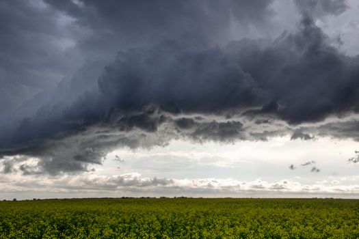 Prairie Storm Clouds Canada Saskatchewan Dramatic Summer