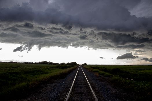 Prairie Storm Clouds Canada Saskatchewan Dramatic Summer